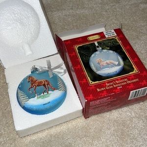 NIB Artist signature Blown Glass Andalusian Ornament 2009